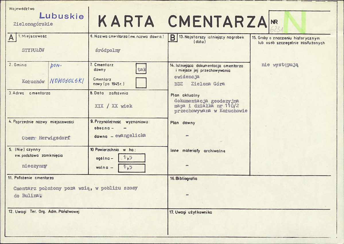 Karta cmentarza, skan nr 1