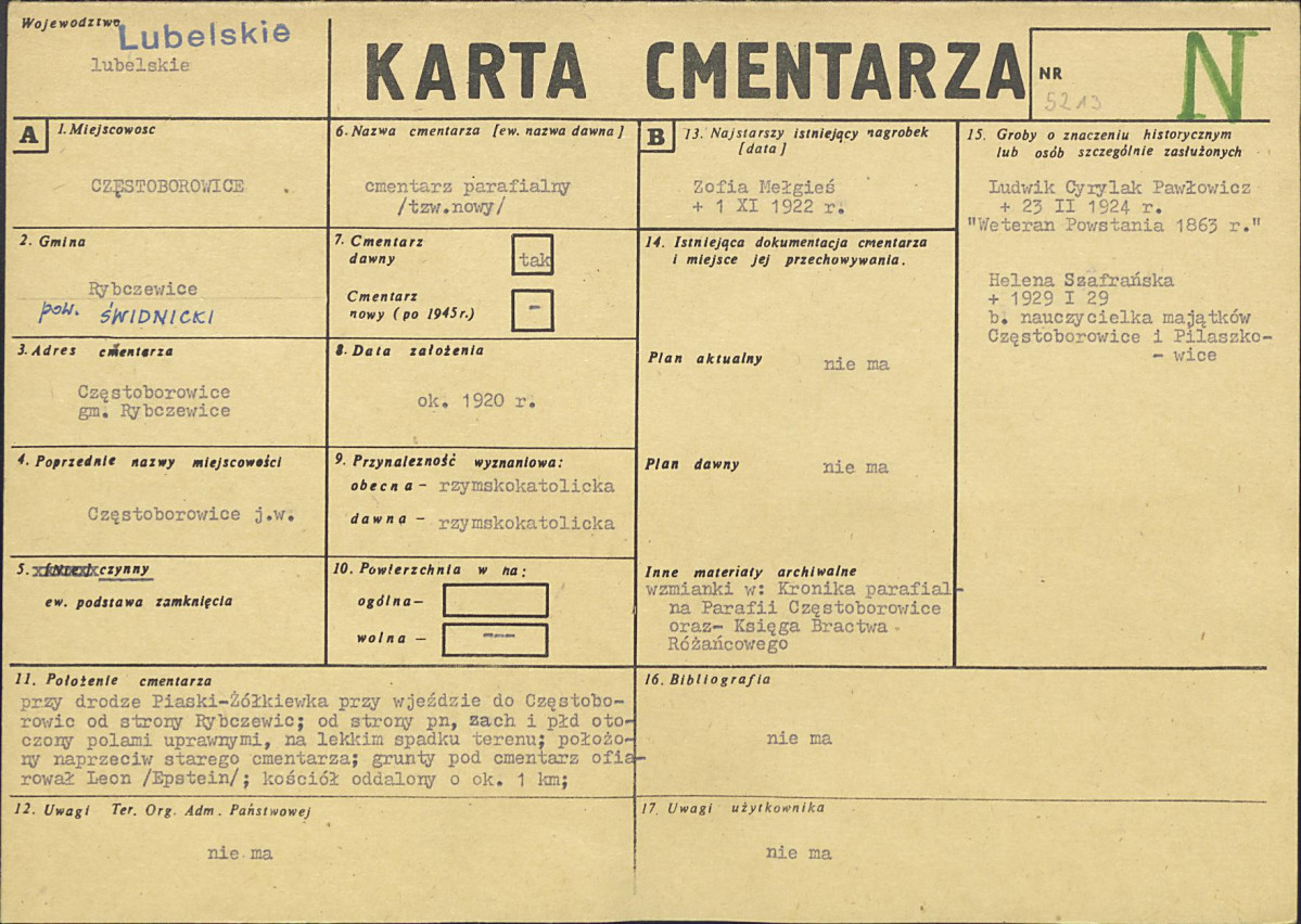 Karta cmentarza, skan nr 1