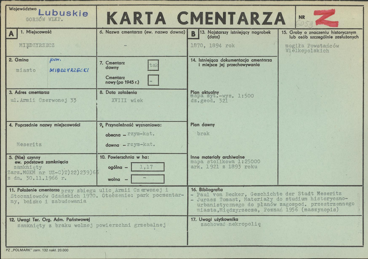 Karta cmentarza, skan nr 1