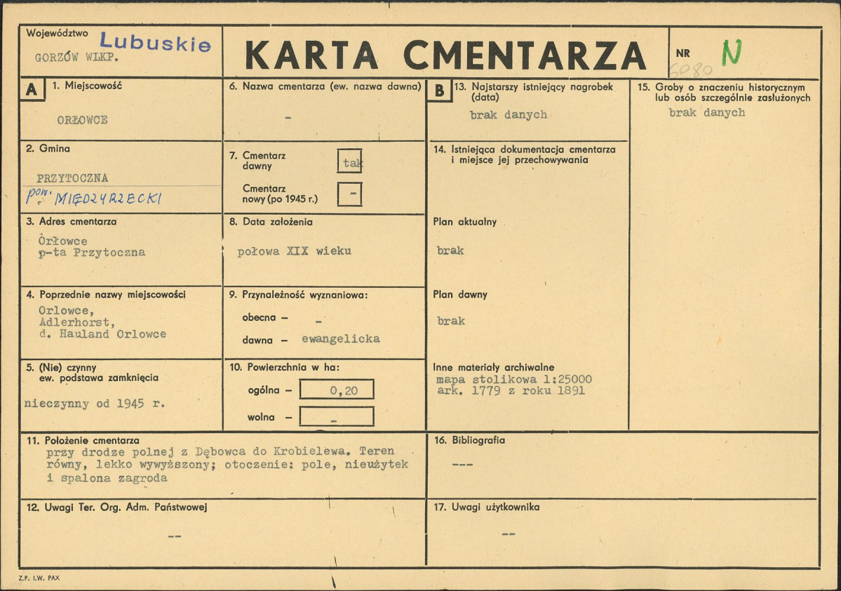 Karta cmentarza, skan nr 1