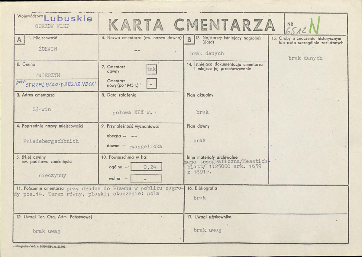 Karta cmentarza, skan nr 1