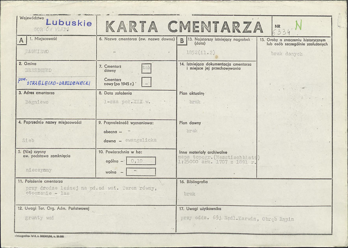 Karta cmentarza, skan nr 1