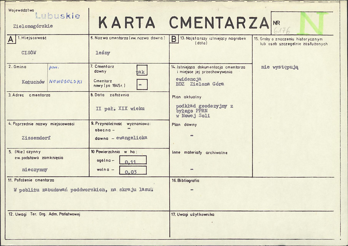 Karta cmentarza, skan nr 1