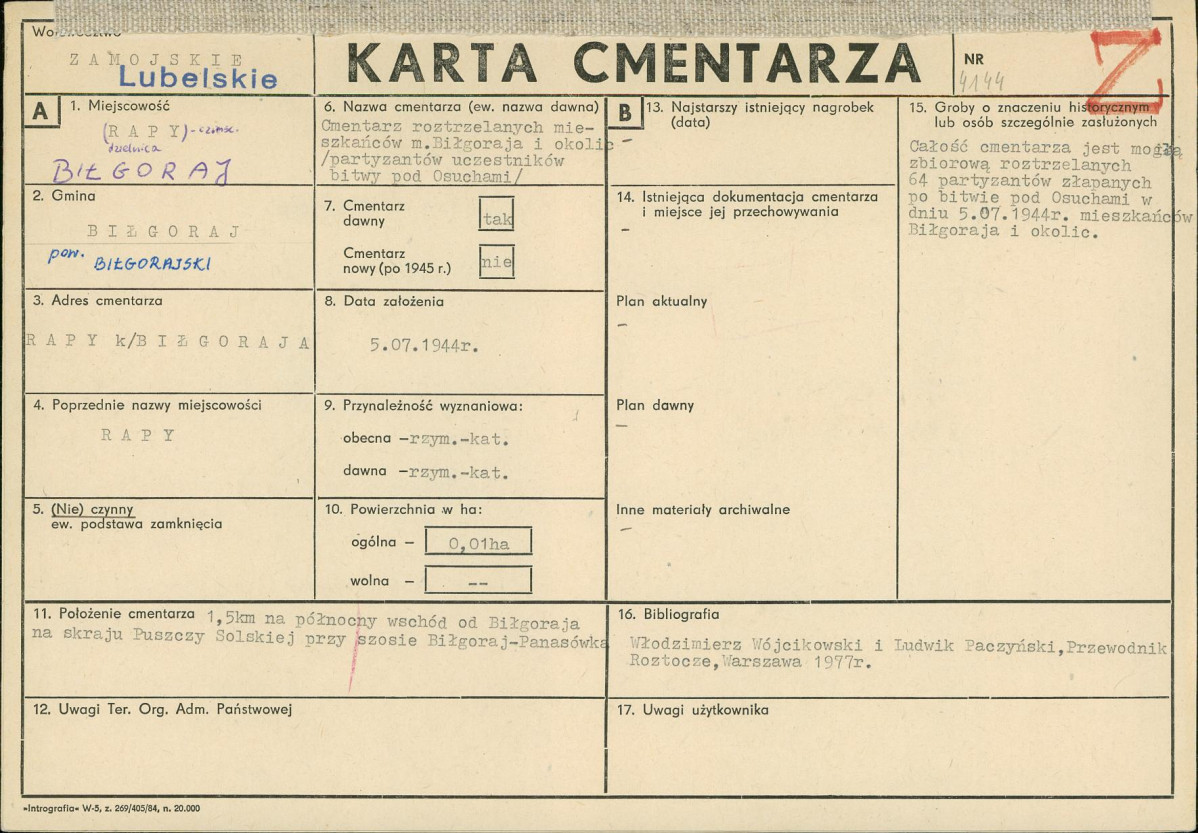 Karta cmentarza, skan nr 1