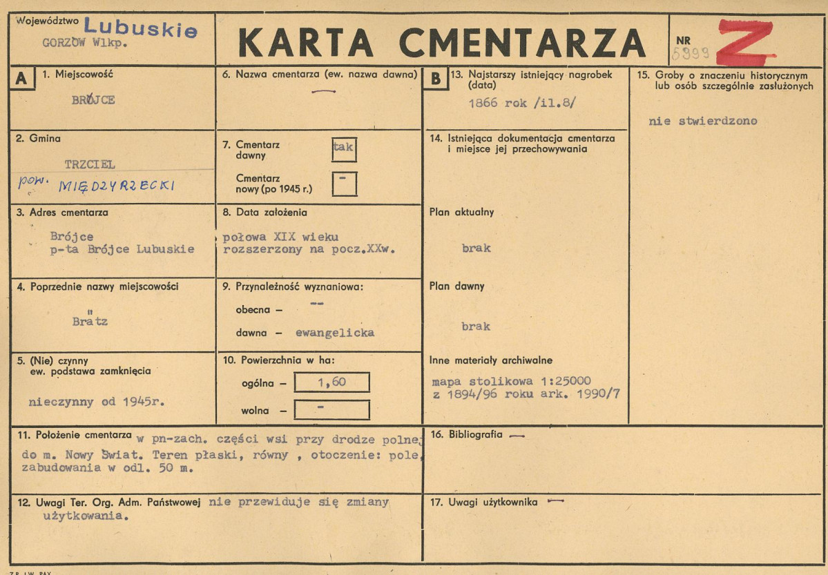 Karta cmentarza, skan nr 1