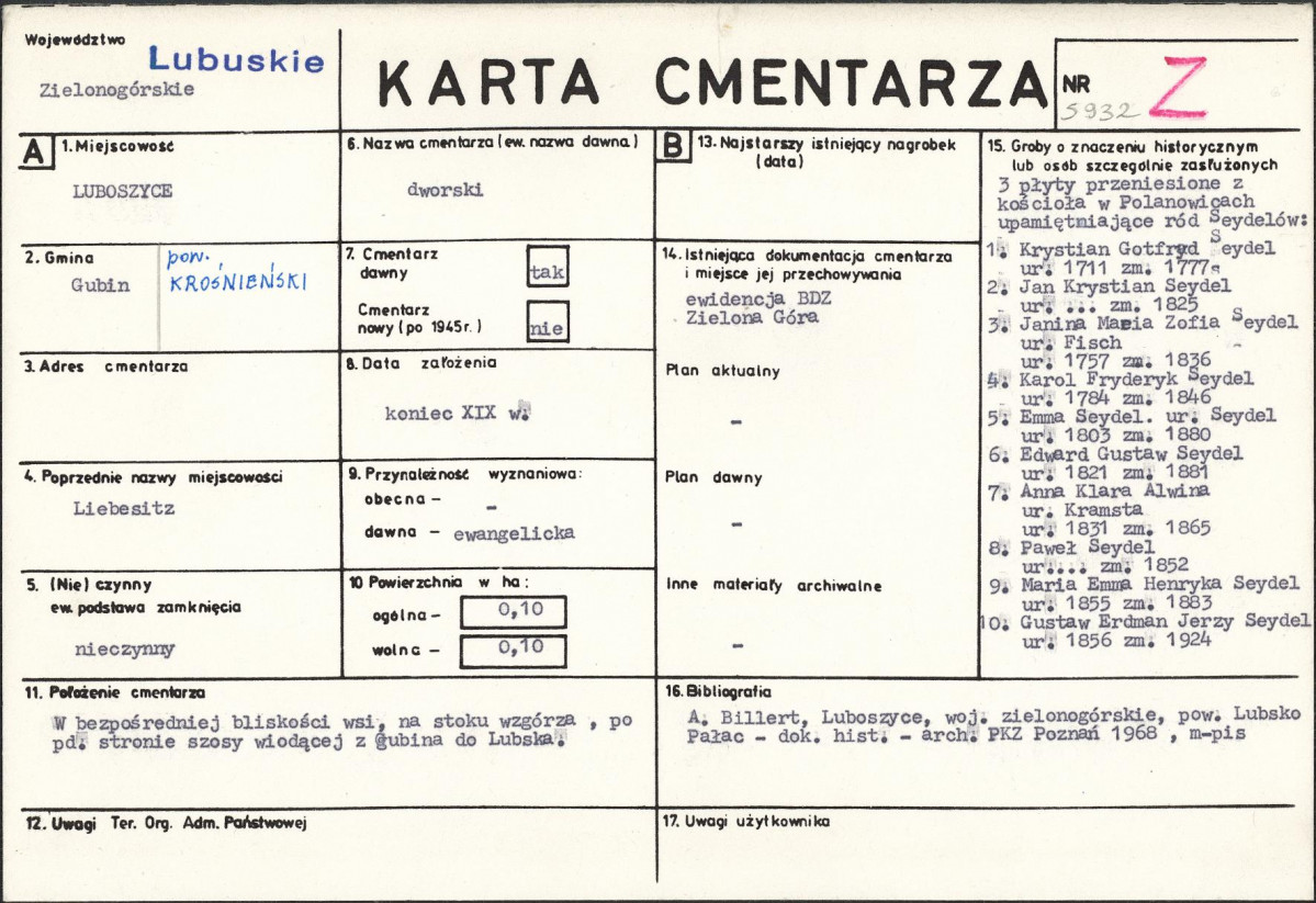 Karta cmentarza, skan nr 1
