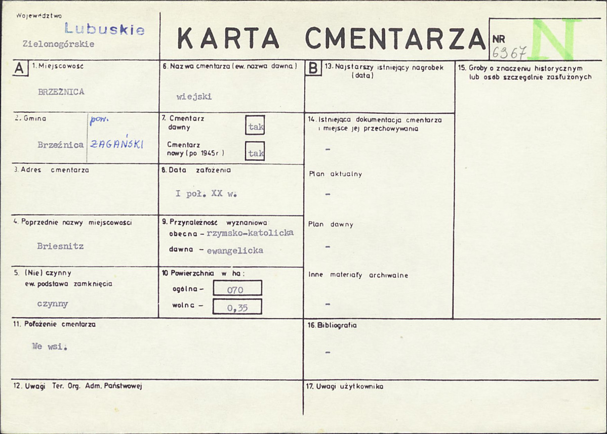 Karta cmentarza, skan nr 1