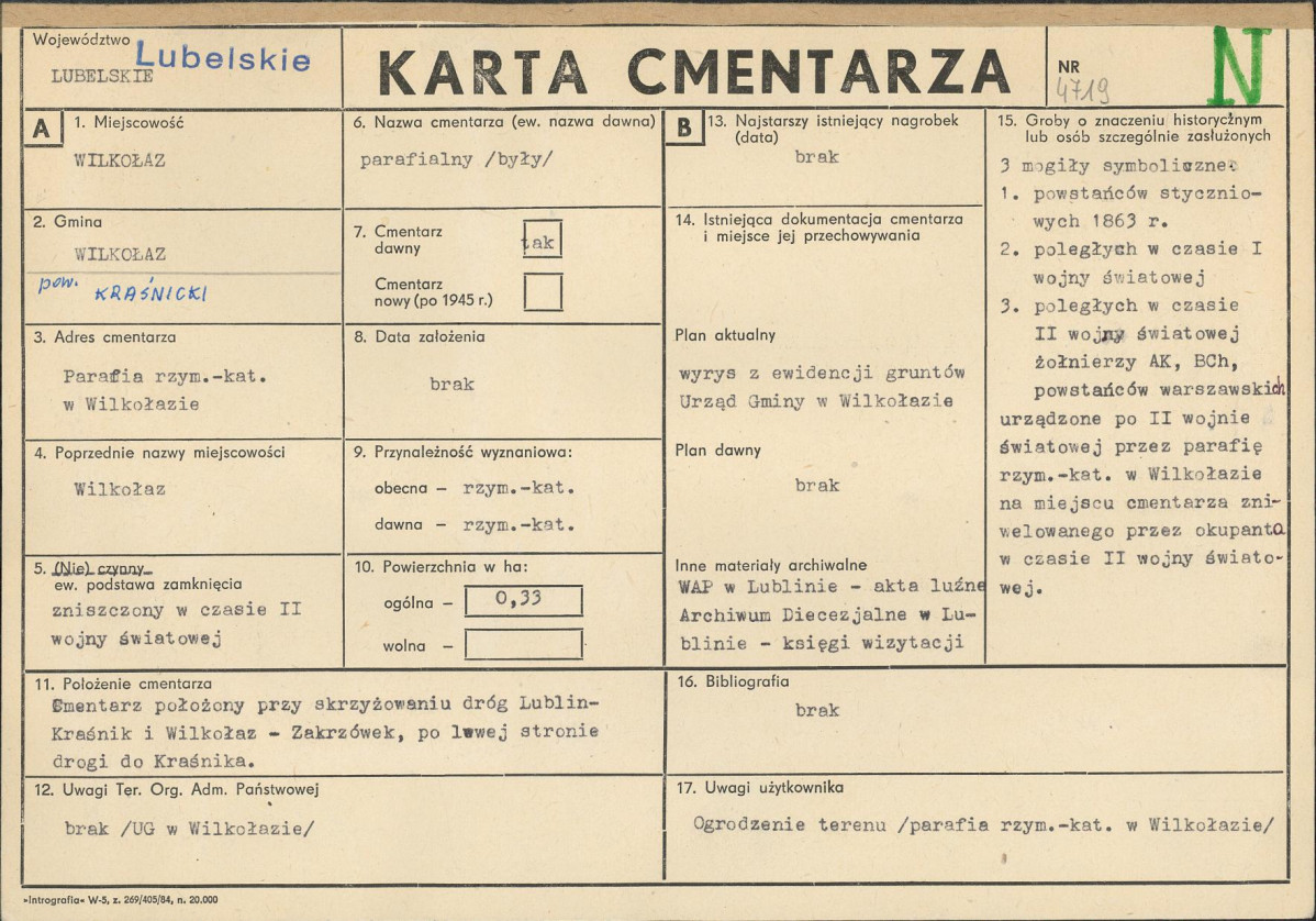 Karta cmentarza, skan nr 1