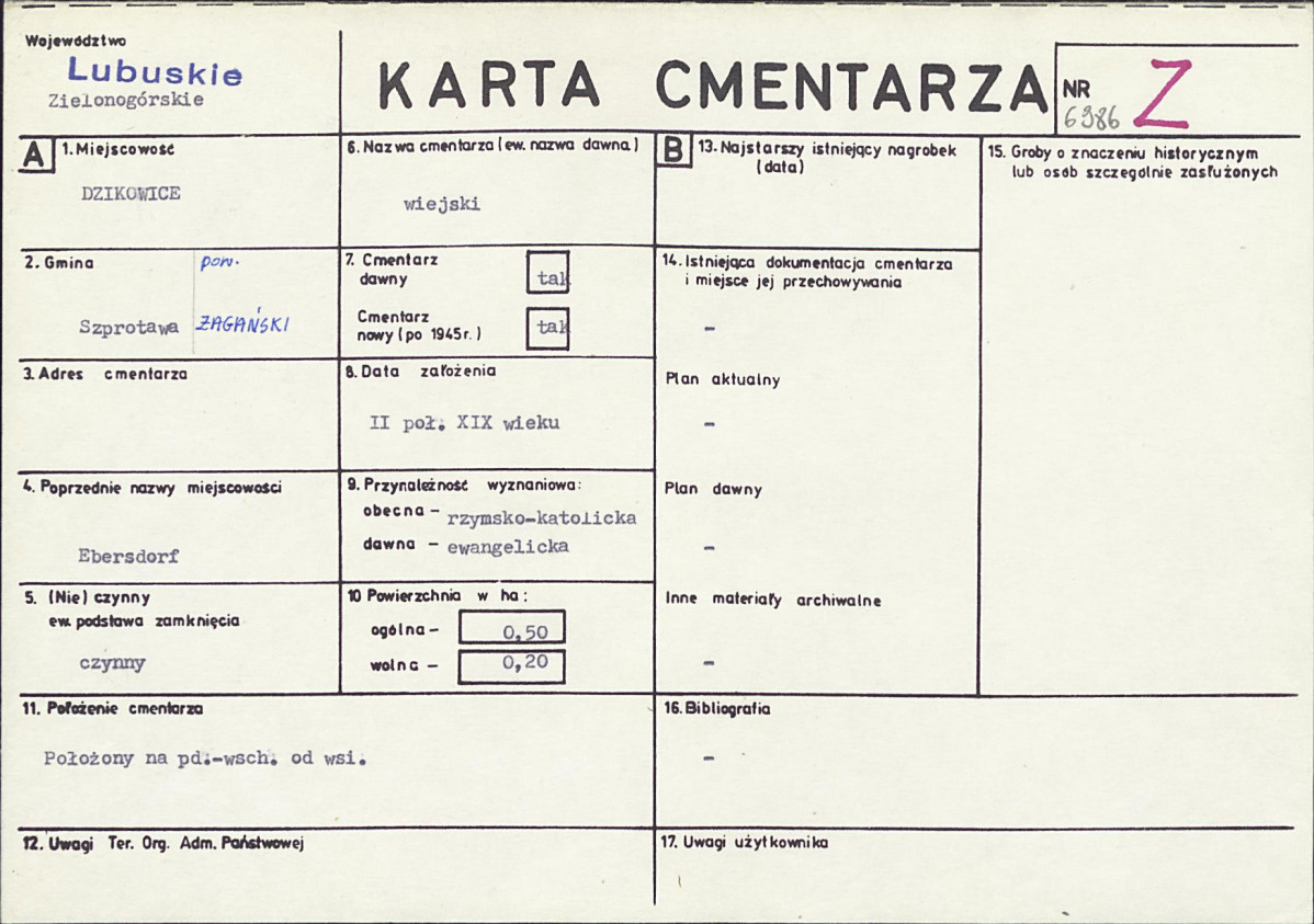 Karta cmentarza, skan nr 1