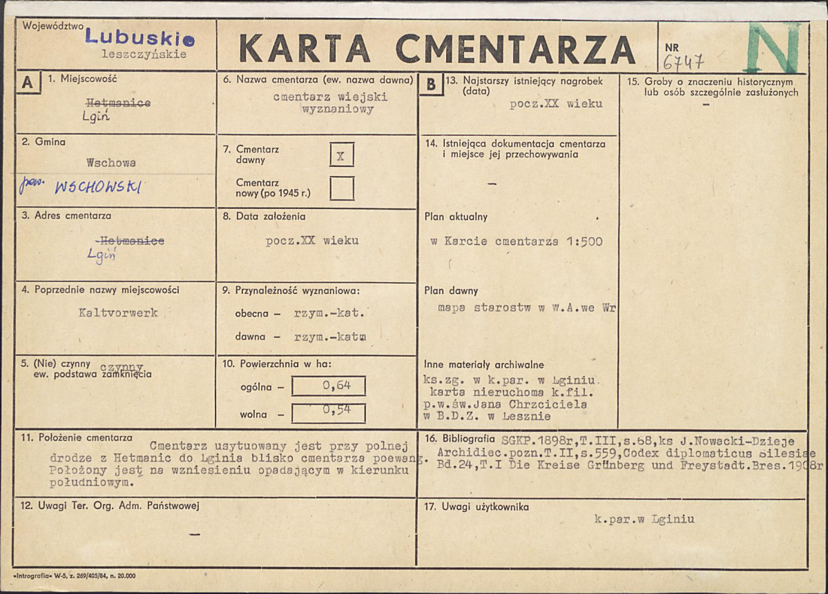 Karta cmentarza, skan nr 1