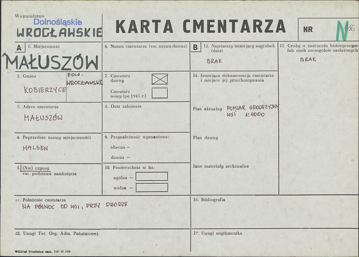 Karta cmentarza, skan nr 1