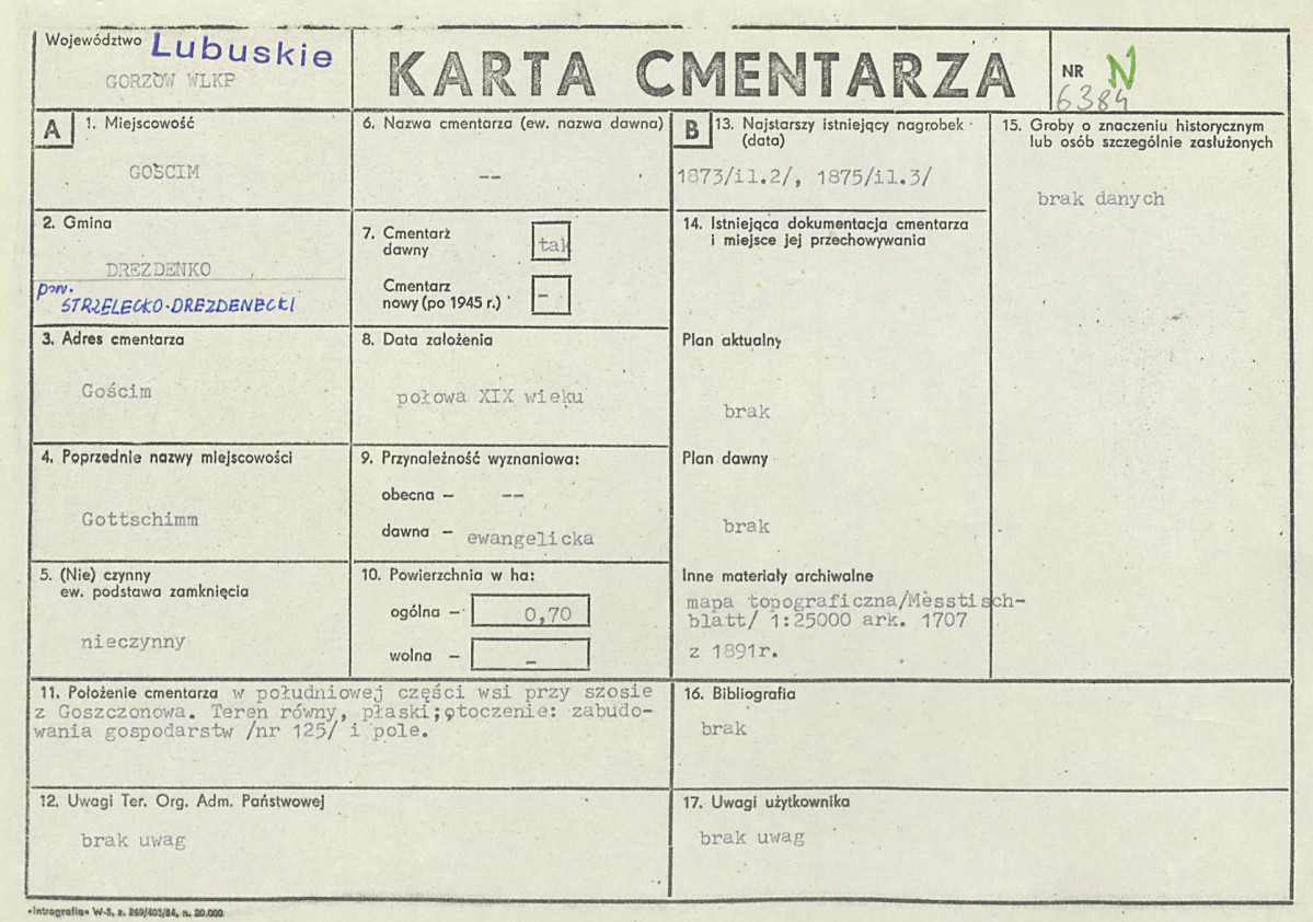 Karta cmentarza, skan nr 1
