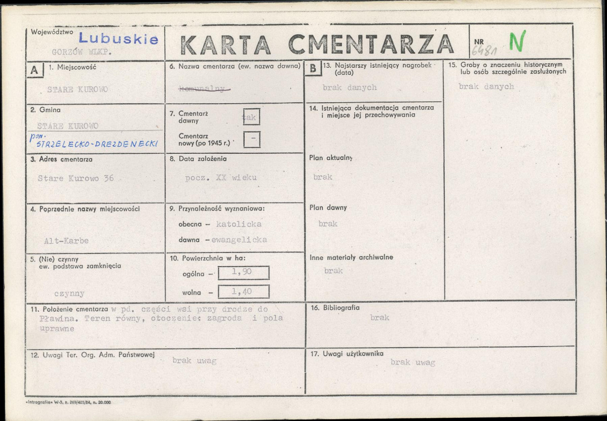 Karta cmentarza, skan nr 1