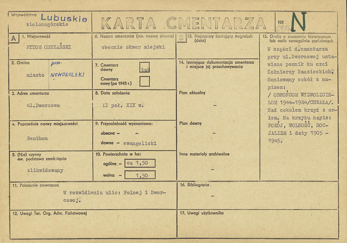 Karta cmentarza, skan nr 1