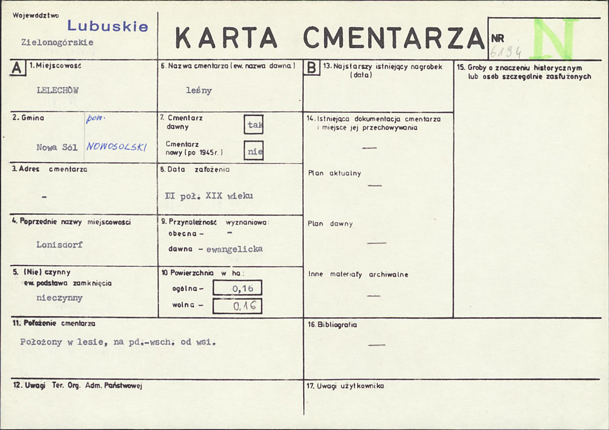 Karta cmentarza, skan nr 1