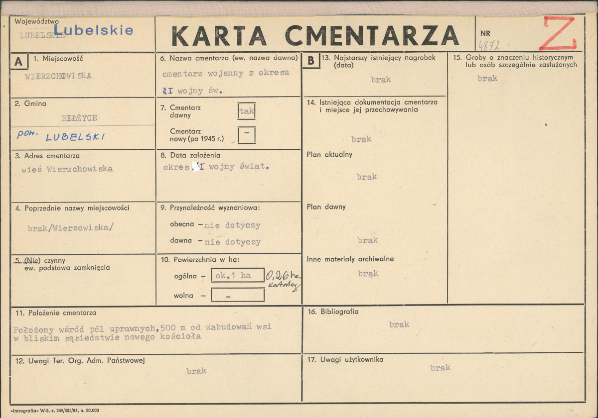 Karta cmentarza, skan nr 1