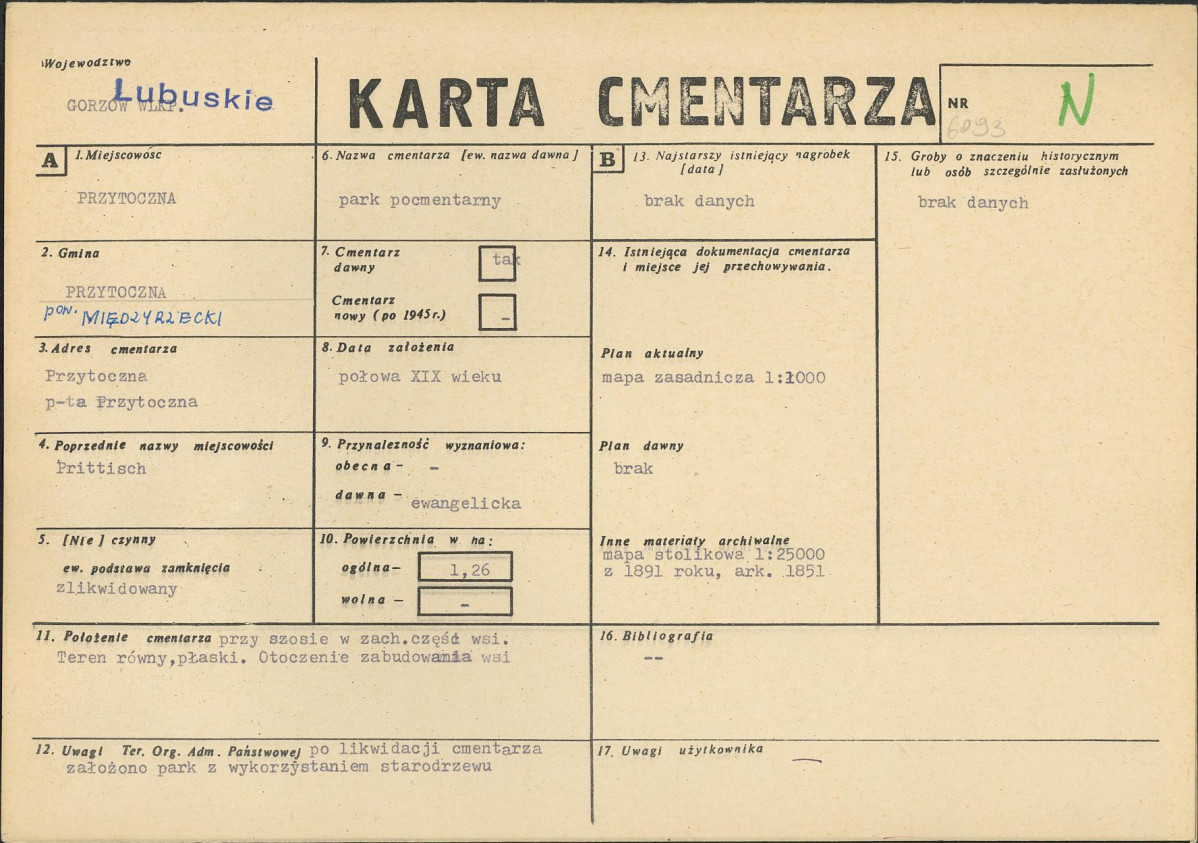 Karta cmentarza, skan nr 1