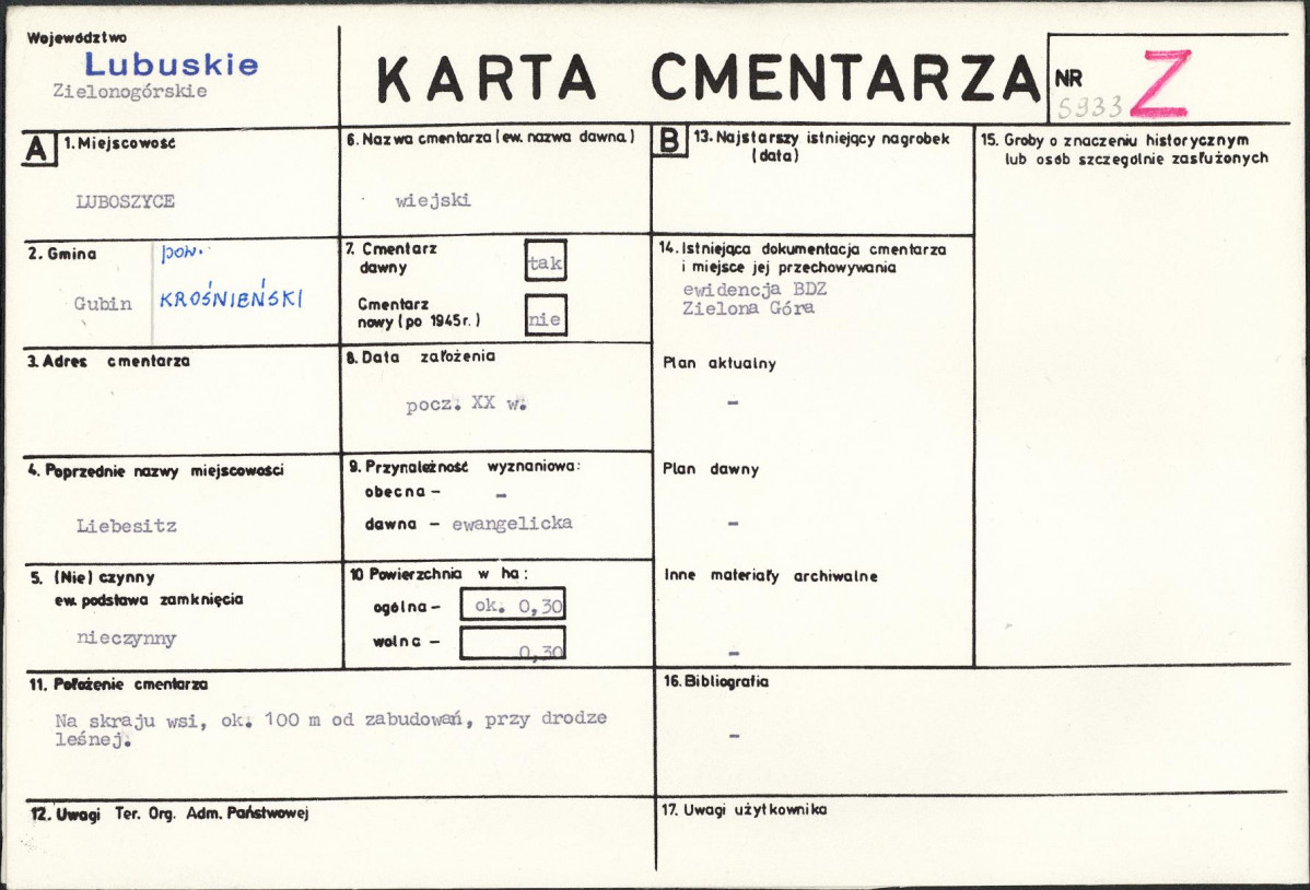 Karta cmentarza, skan nr 1