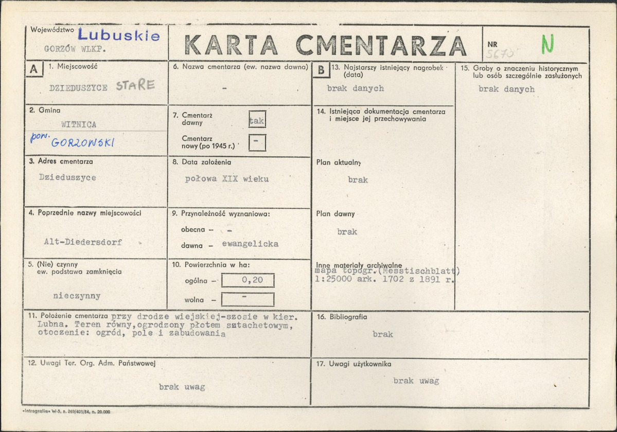 Karta cmentarza, skan nr 1