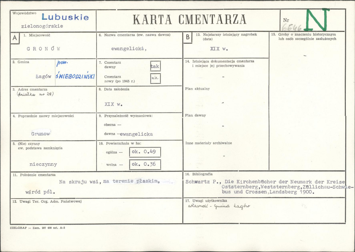 Karta cmentarza, skan nr 1