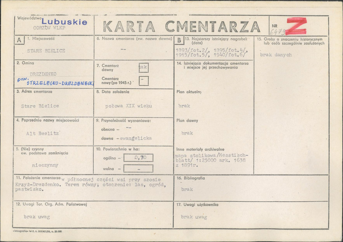 Karta cmentarza, skan nr 1