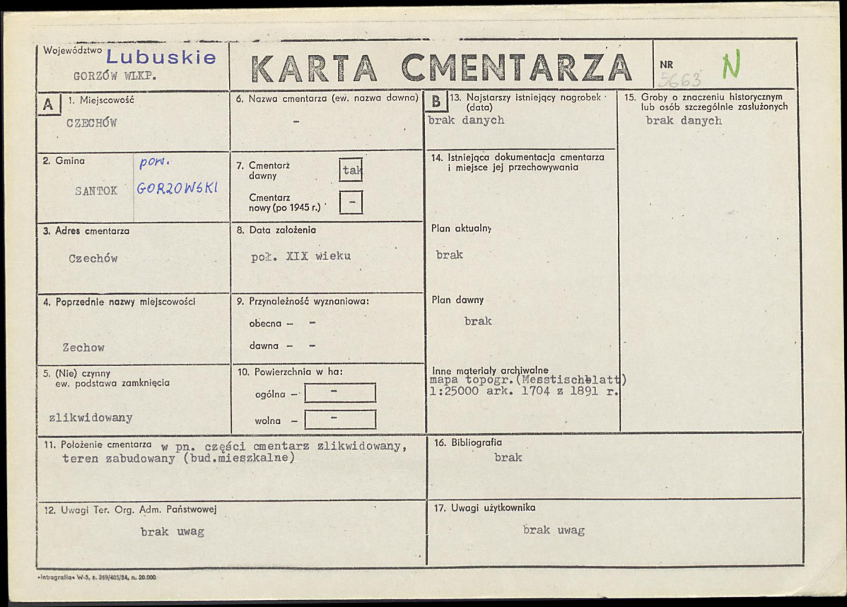 Karta cmentarza, skan nr 1