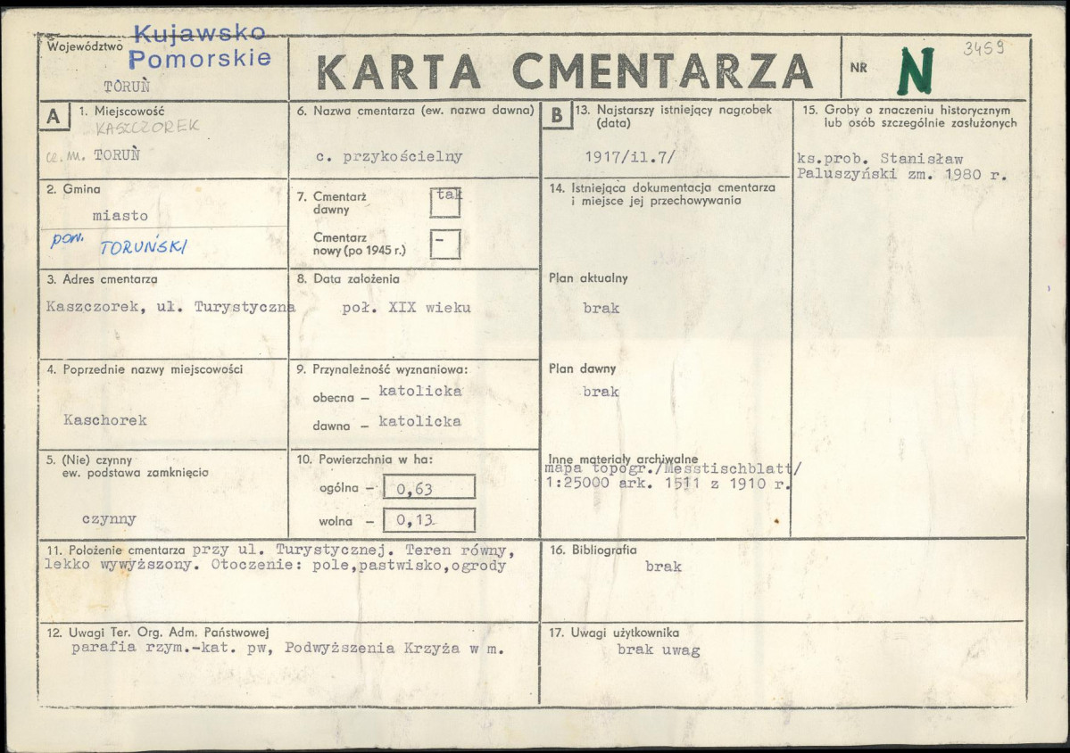 Karta cmentarza, skan nr 1