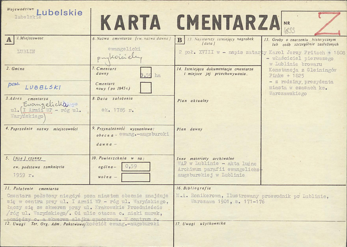 Karta cmentarza, skan nr 1