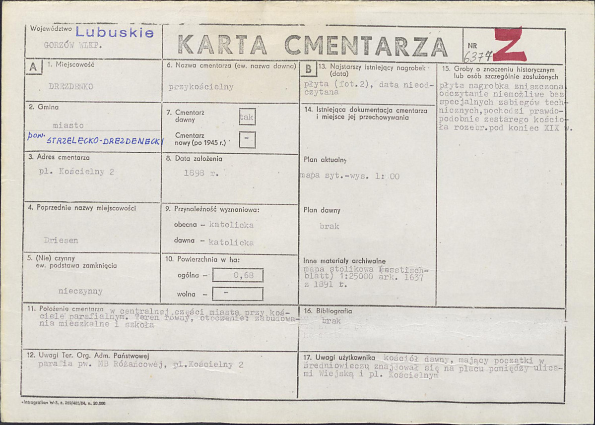 Karta cmentarza, skan nr 1