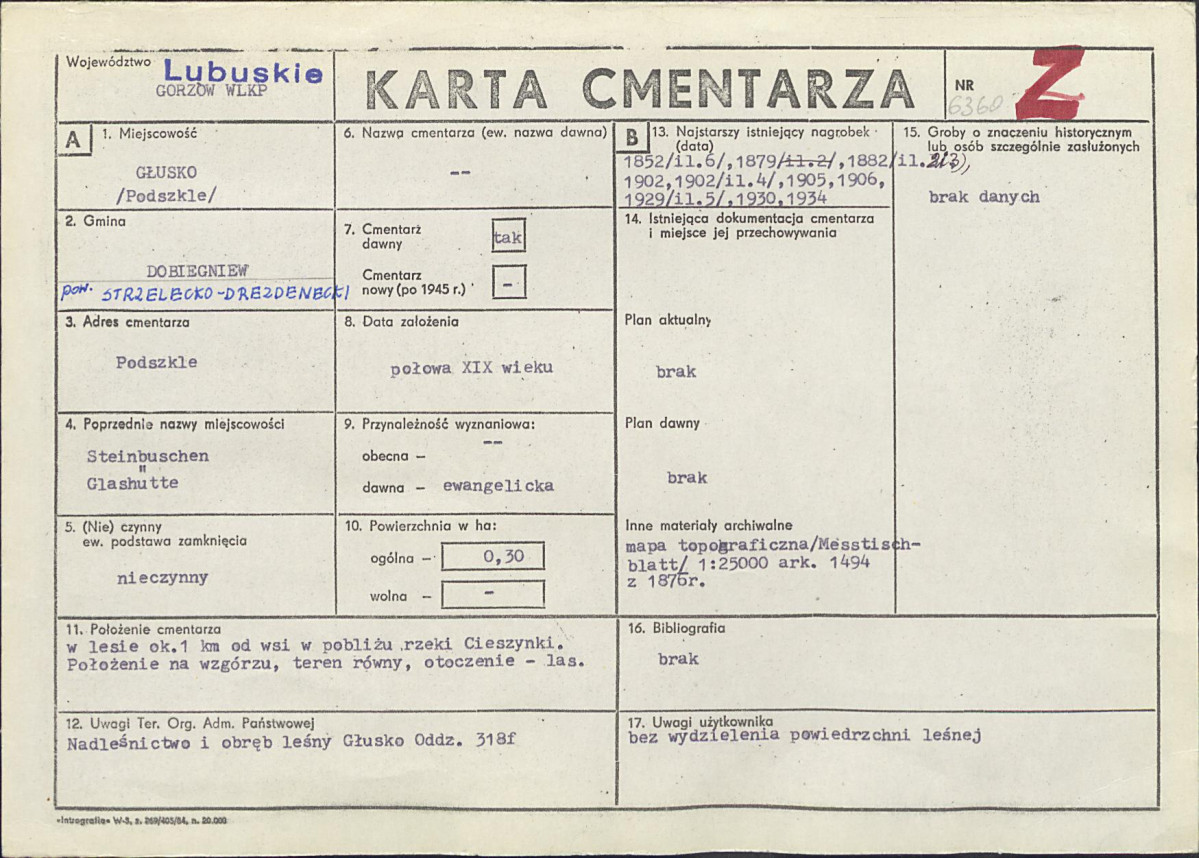 Karta cmentarza, skan nr 1