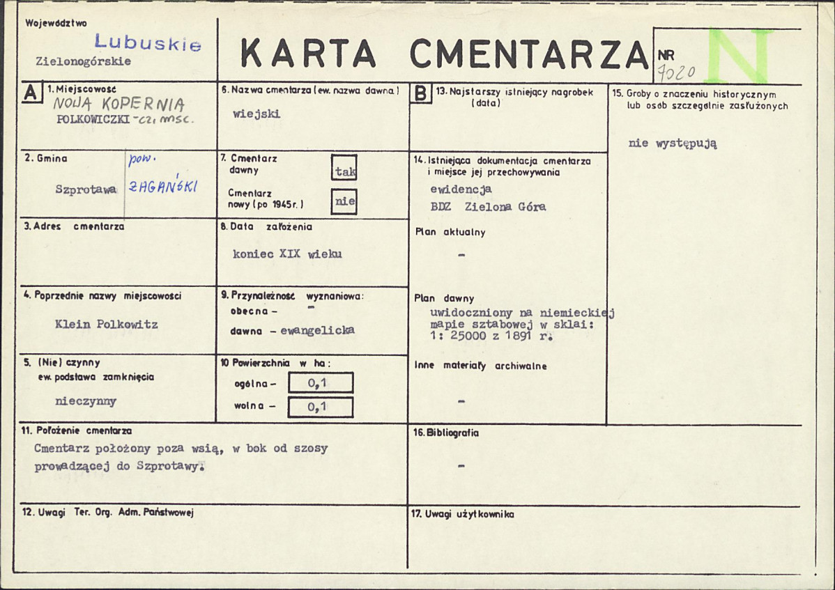 Karta cmentarza, skan nr 1