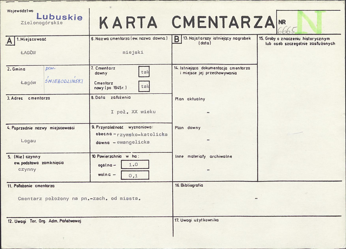 Karta cmentarza, skan nr 1
