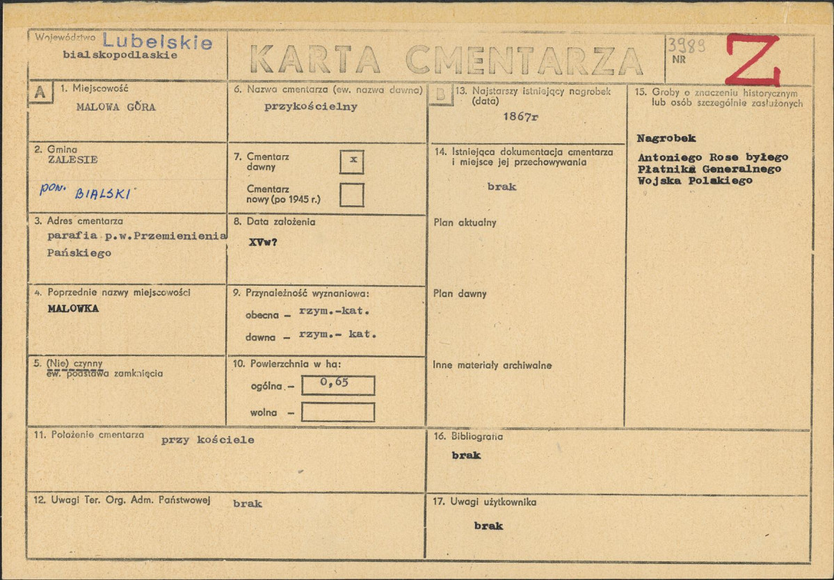 Karta cmentarza, skan nr 1