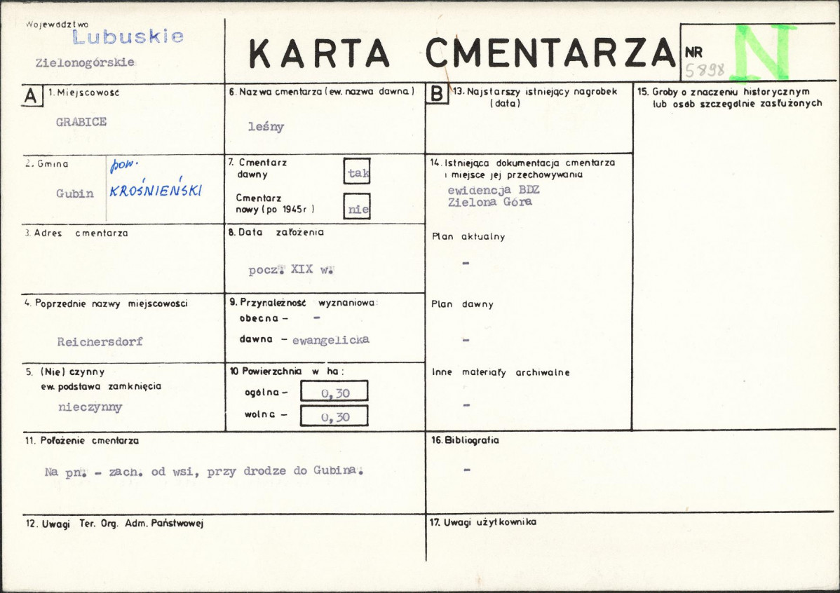 Karta cmentarza, skan nr 1