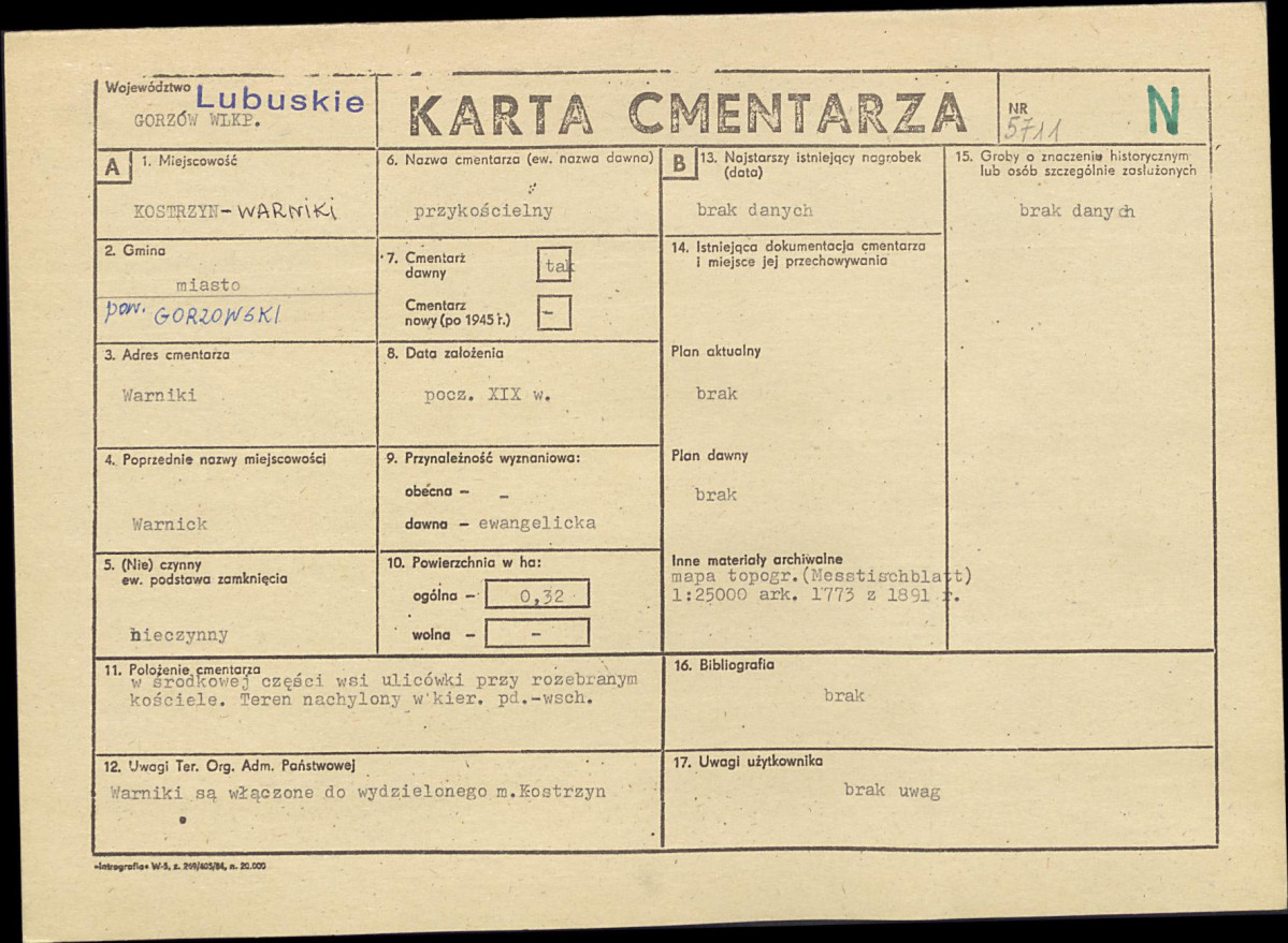 Karta cmentarza, skan nr 1