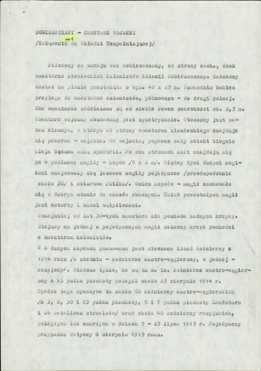 Karta cmentarza, skan nr 6