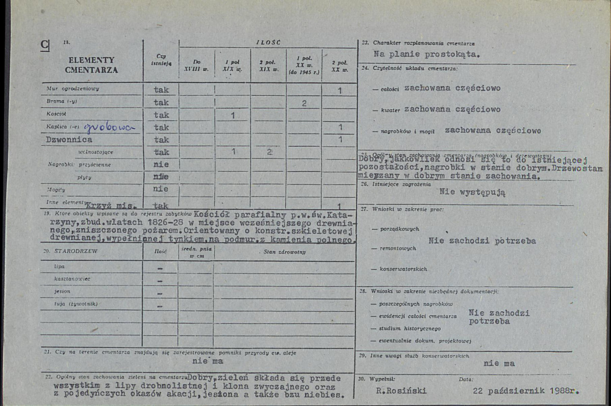 KC - Karta cmentarza, skan nr 2