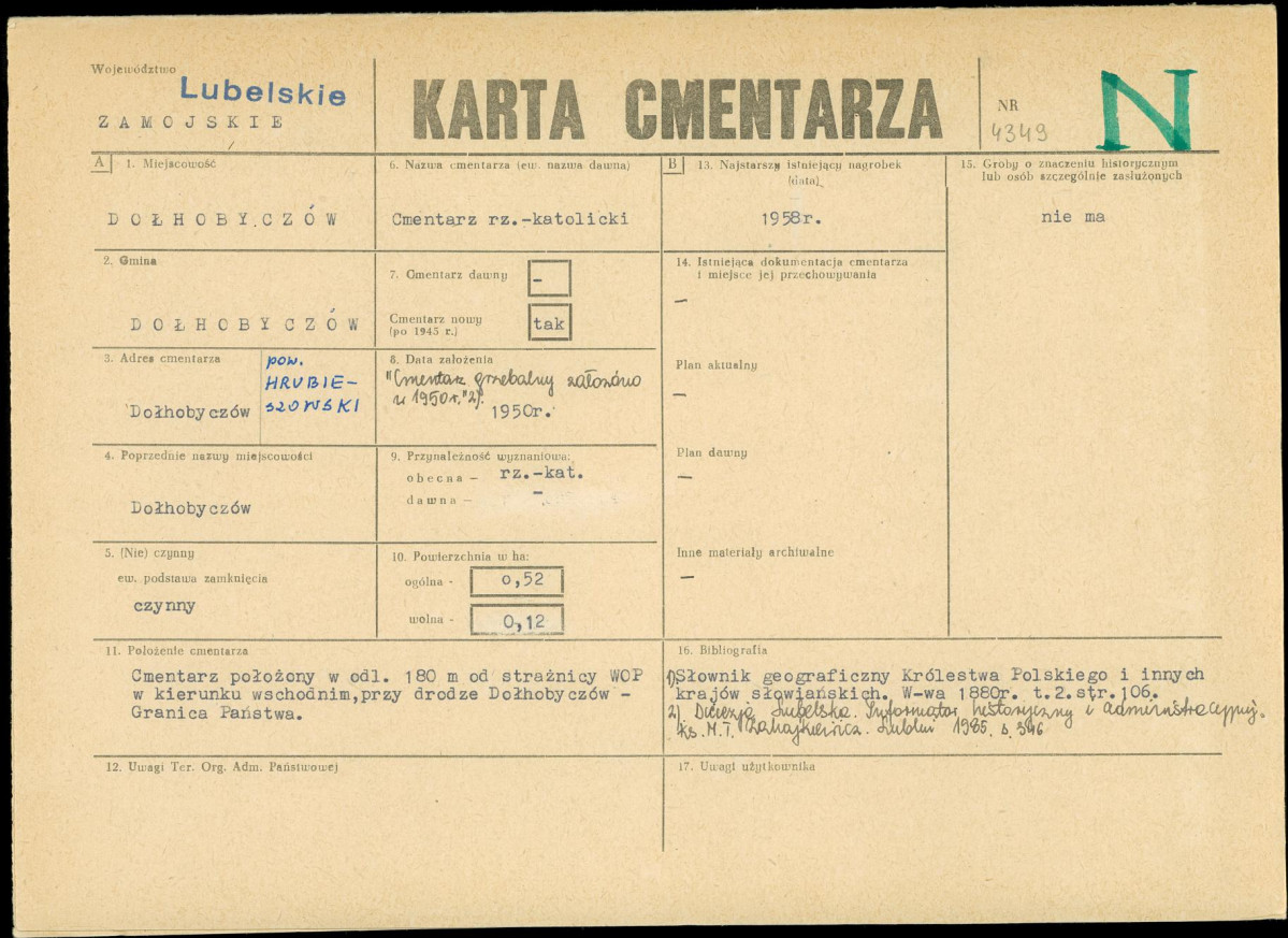 Karta cmentarza, skan nr 1
