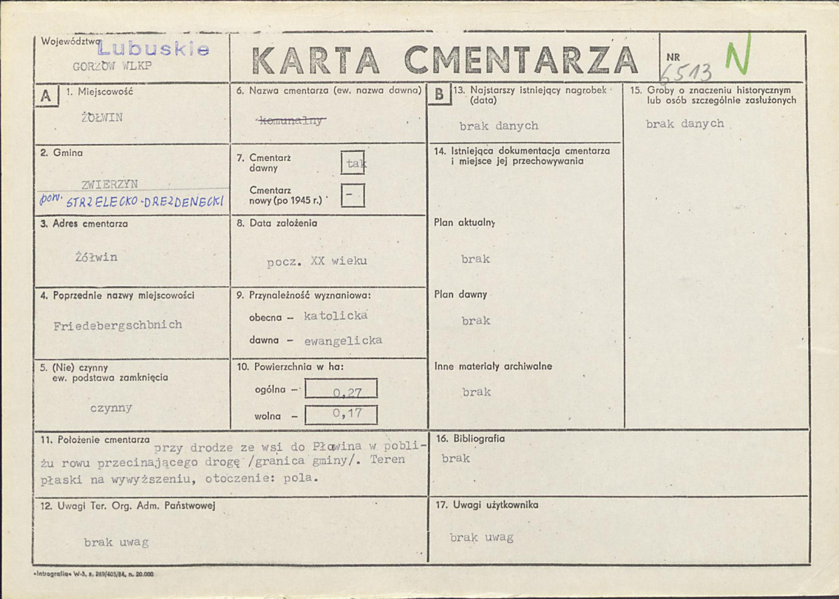 Karta cmentarza, skan nr 1