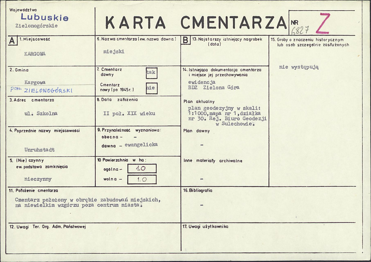 Karta cmentarza, skan nr 1