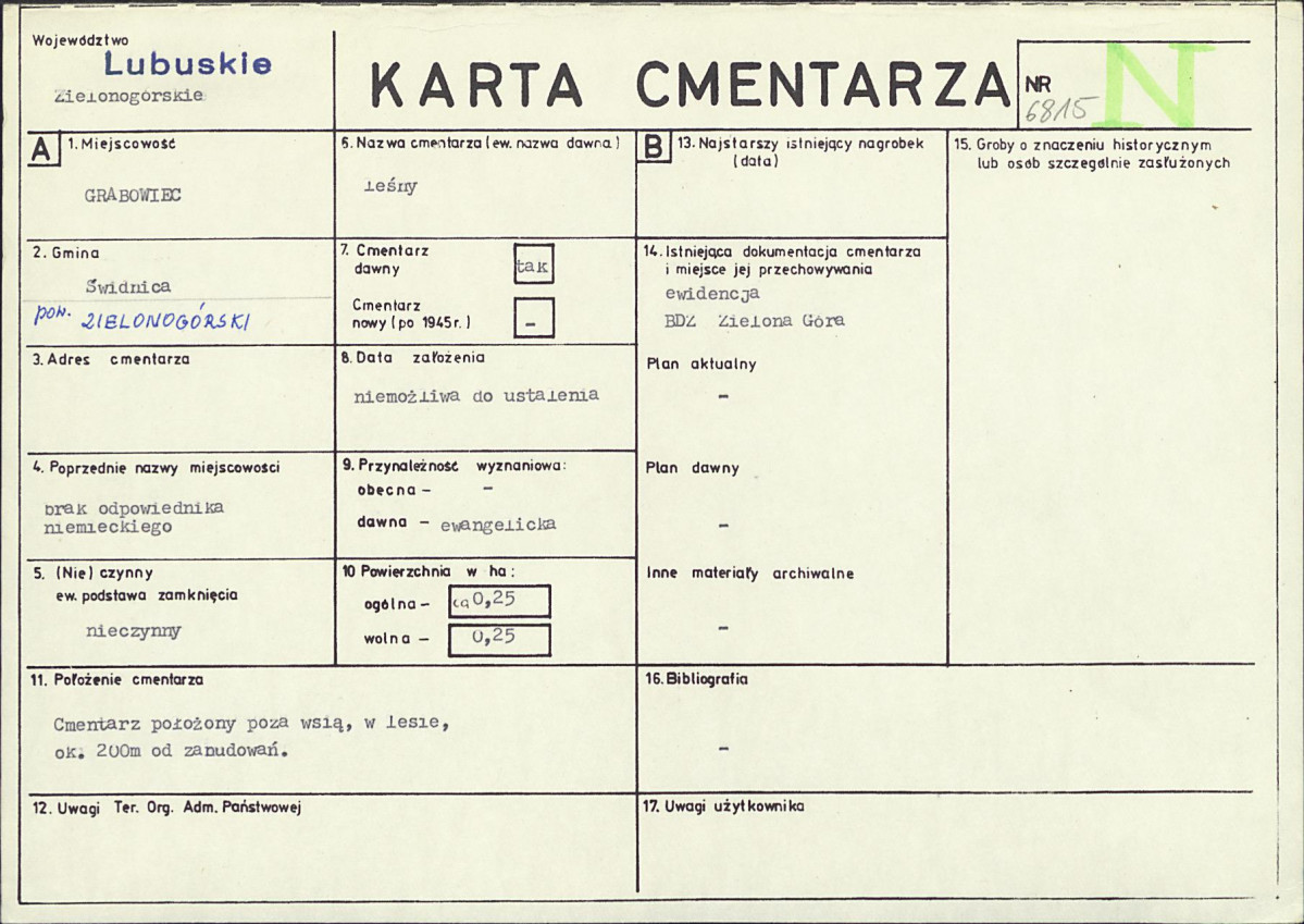 Karta cmentarza, skan nr 1