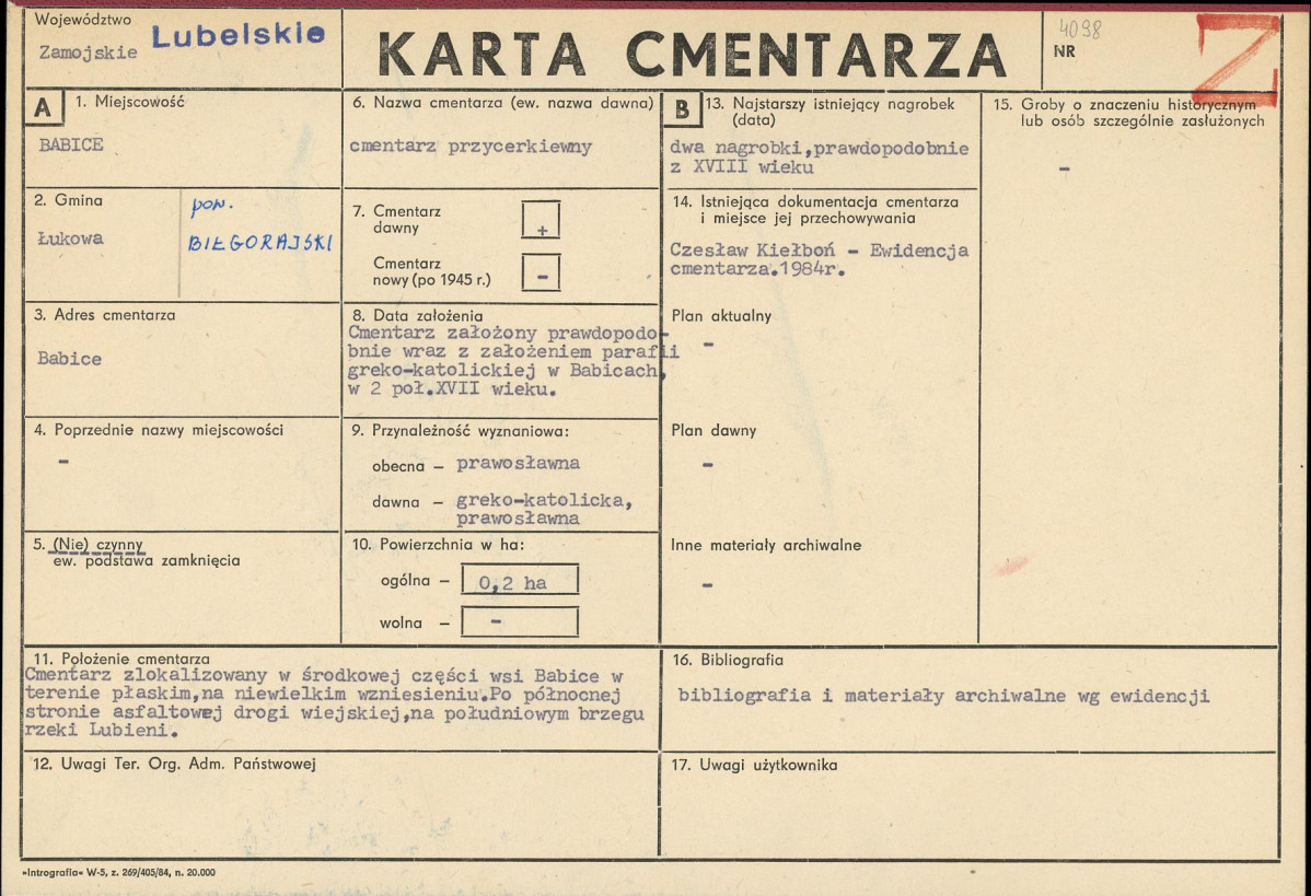 Karta cmentarza, skan nr 1