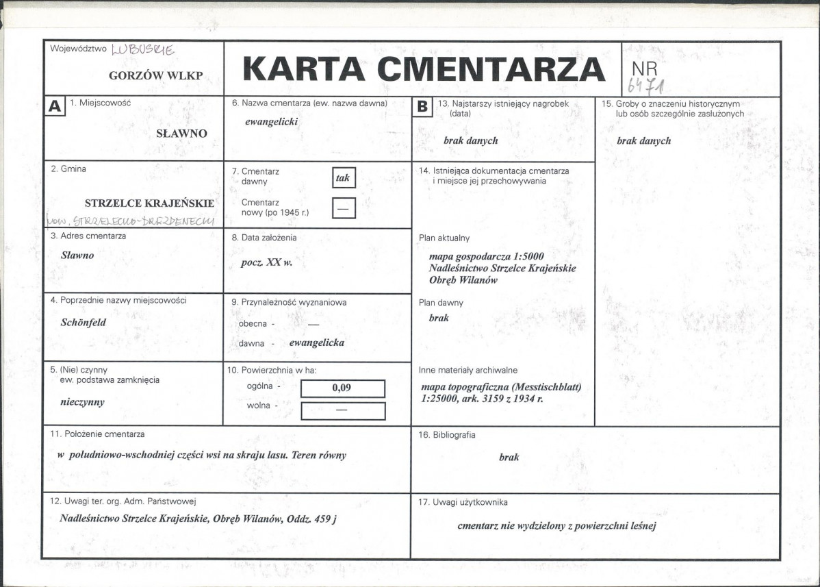 Karta cmentarza, skan nr 1
