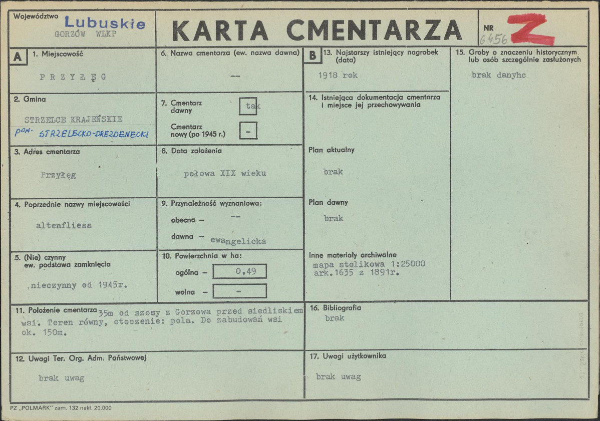Karta cmentarza, skan nr 1