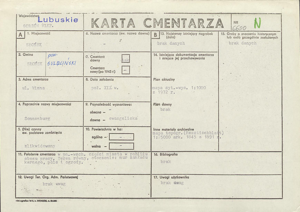 Karta cmentarza, skan nr 1
