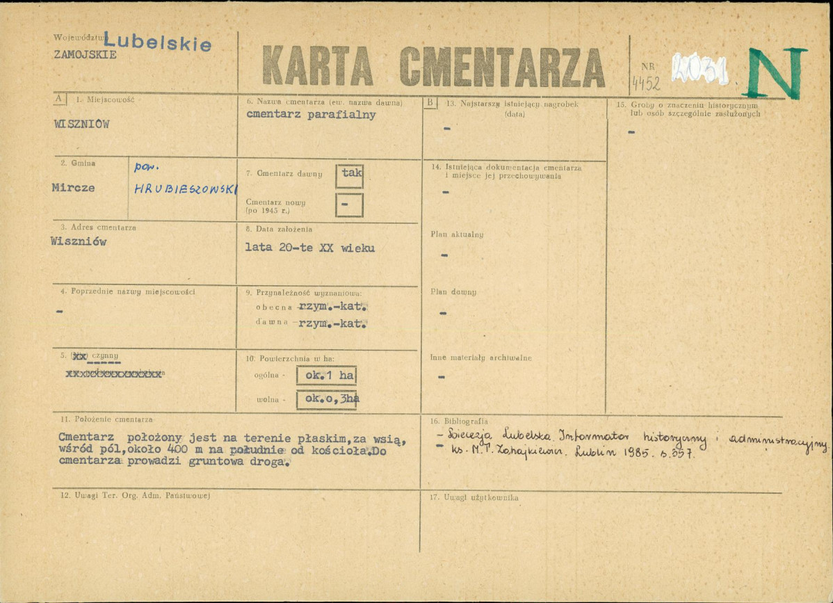 Karta cmentarza, skan nr 1