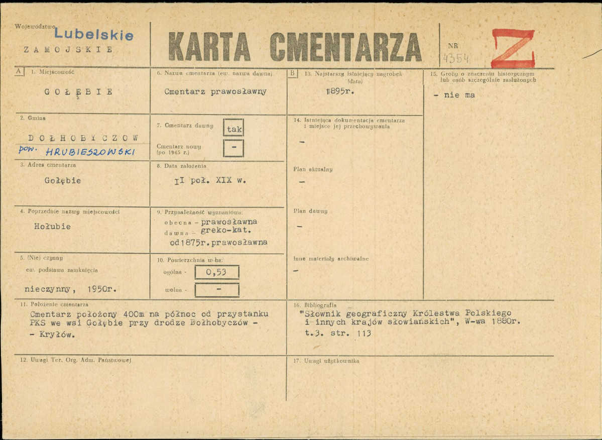 Karta cmentarza, skan nr 1