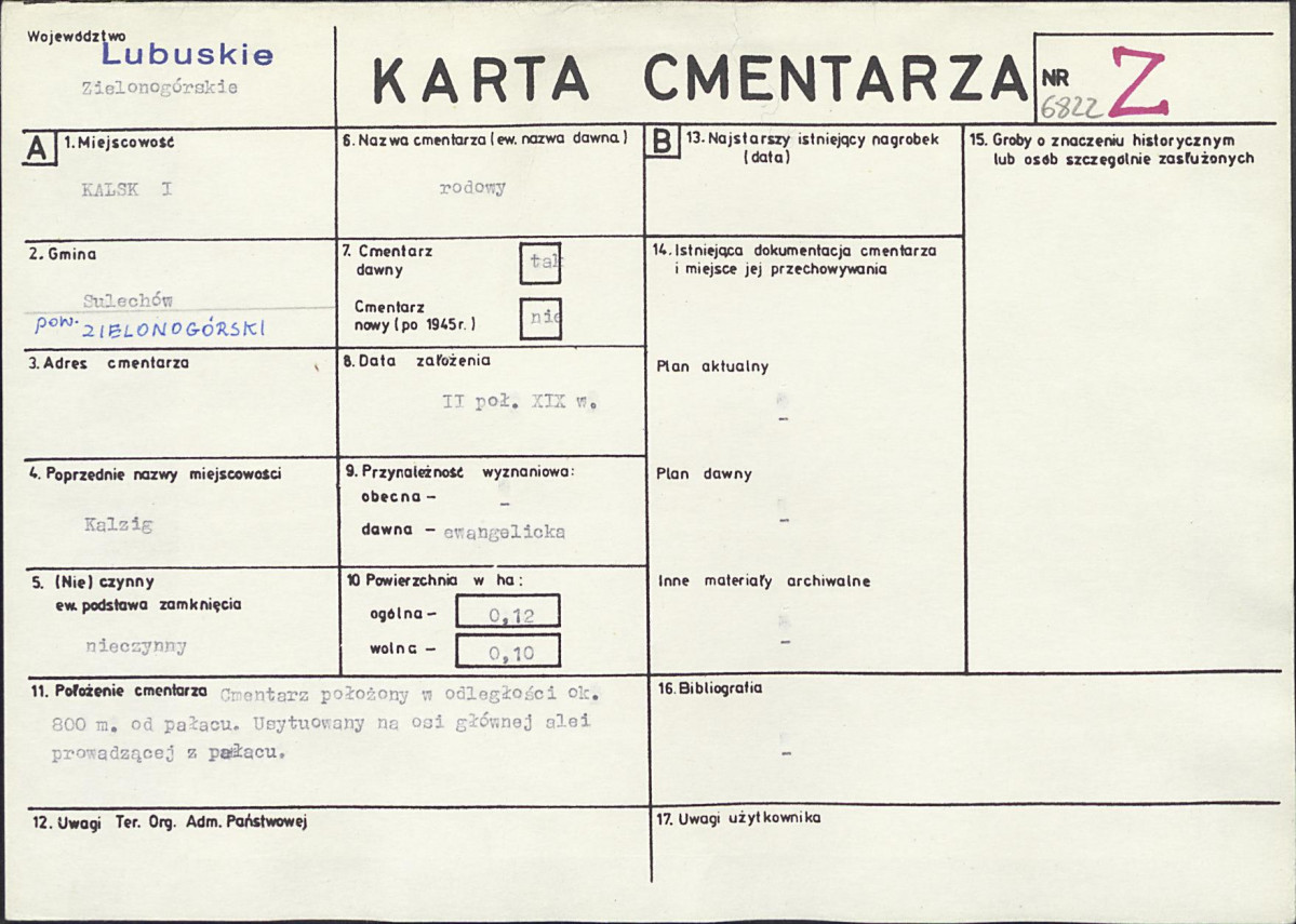 Karta cmentarza, skan nr 1