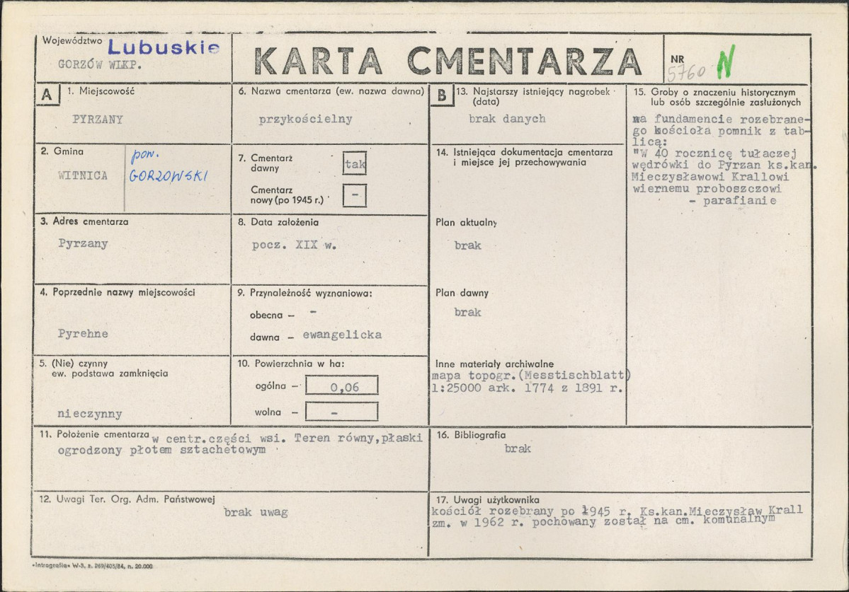 Karta cmentarza, skan nr 1