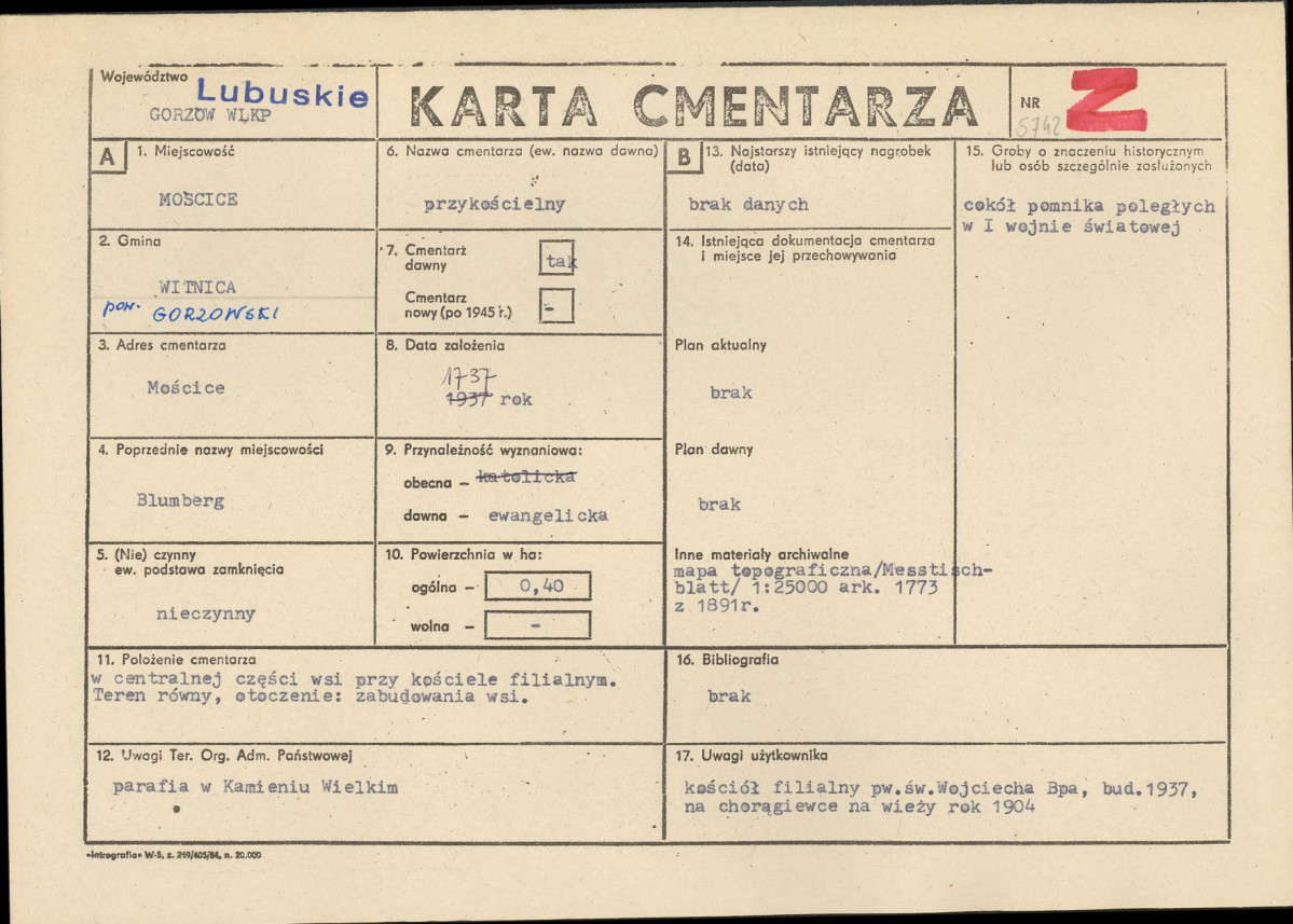 Karta cmentarza, skan nr 1